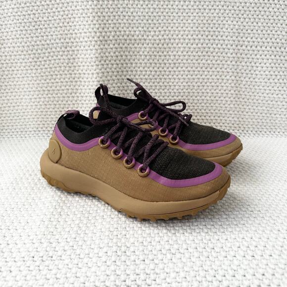 Allbirds Women Trail Runners SWT in Hazy Beige Lux Purple Running Sneakers 8.5 - Picture 2 of 10